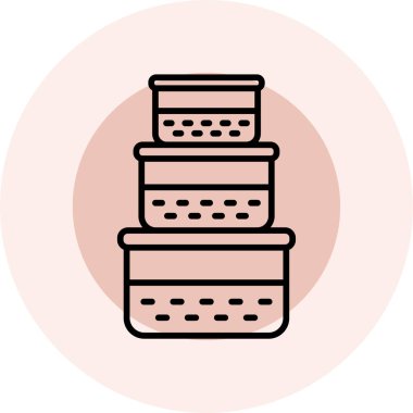 Kek. Web simgesi basit tasarım