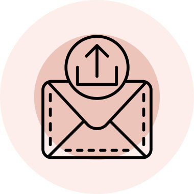 E- posta simgesinin vektör illüstrasyonu