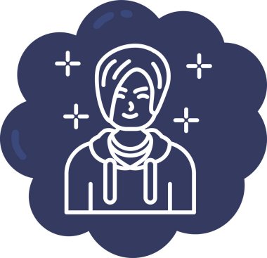 Bir kadının vektör illüstrasyonu