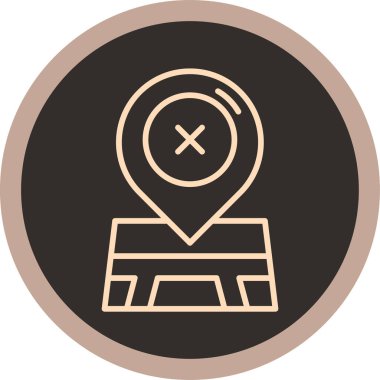 harita konumu simgesi. vektör çizim