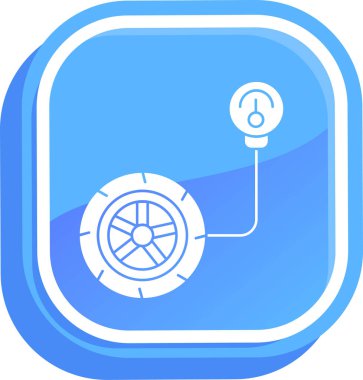 Modern oto tamir simgesinin vektör illüstrasyonu