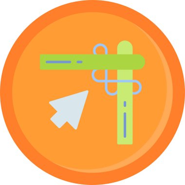 Pusula. Web simgesi basit illüstrasyon