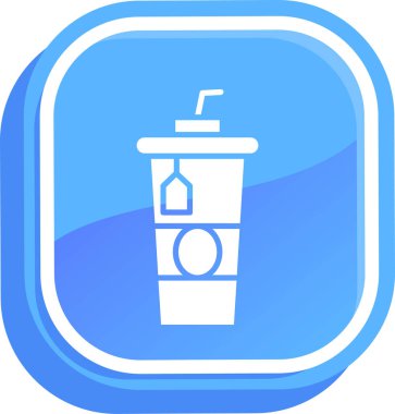 kahve simgesi, vektör illüstrasyonu