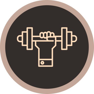 Bir spor salonu simgesinin vektör çizimi