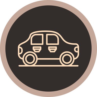 taksi simgesi vektör illüstrasyonu