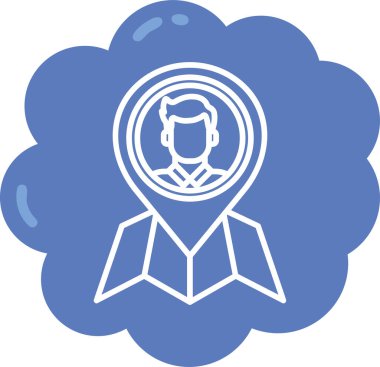 Maskeli bir adamın vektör çizimi