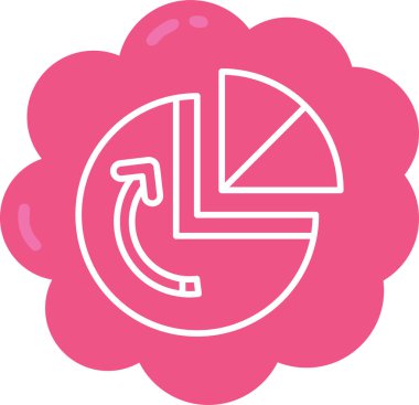 Gül. Web simgesi basit illüstrasyon