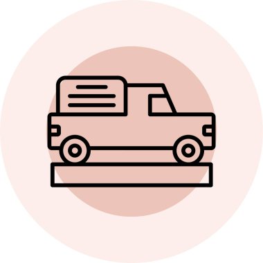 araba simgesi vektör illüstrasyonu