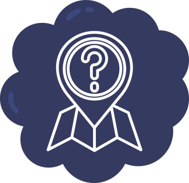 Soru işareti. Basit tasarım