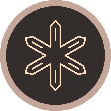 Bir yıldız simgesinin vektör illüstrasyonu