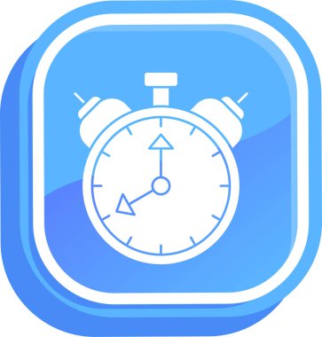 Şeffaf bir arkaplanda saat vektör çizimi. Birinci kalite semboller. Konsept ve grafik tasarımı için vuruş simgesi.