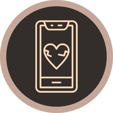 Cep telefonu. Web simgesi basit illüstrasyon