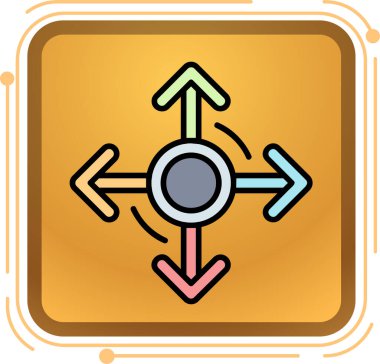 Benzersiz yaratıcı vektör simgesi