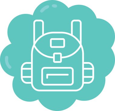 Bulut deposu. Web simgesi basit tasarım