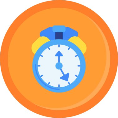 Saat. Web simgesi basit illüstrasyon