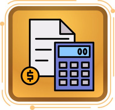 Dolar sembolü ve hesap makineli hesap makinesi