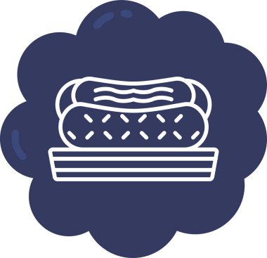 Ekmek. Web simgesi basit illüstrasyon