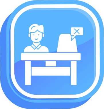 ofis masası vektör simgesi