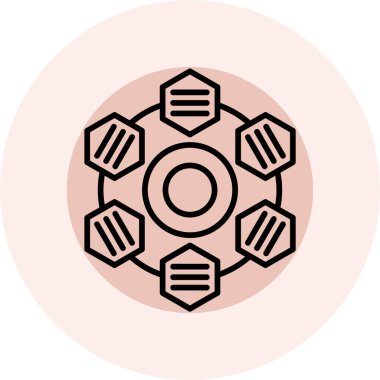 seo modern simgesinin vektör illüstrasyonu