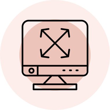 bilgisayar simgesi vektör illüstrasyonu