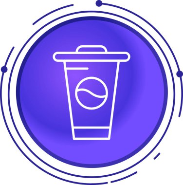 Bir fincan kahvenin vektör çizimi