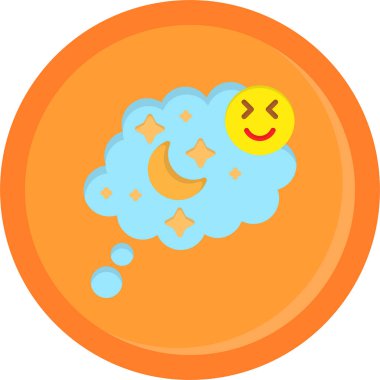 Ay. Web simgesi basit illüstrasyon