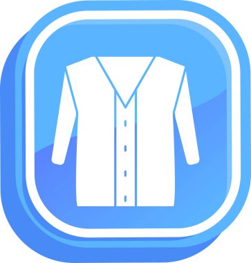Gömlek. Web simgesi basit illüstrasyon