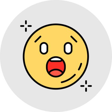 Kişisel ve ticari kullanım için vektör emoji simgesi