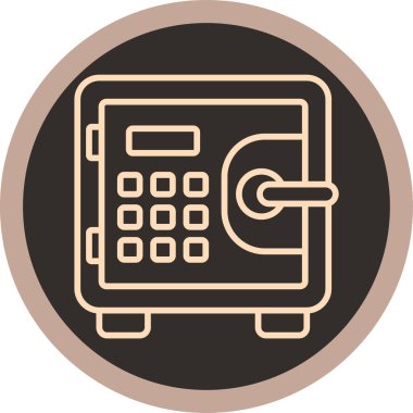 Bir telefon simgesinin vektör illüstrasyonu