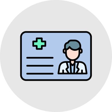 Tıbbi bir simgenin vektör illüstrasyonu