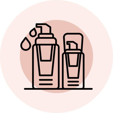 Parfüm simgesi, vektör illüstrasyonu