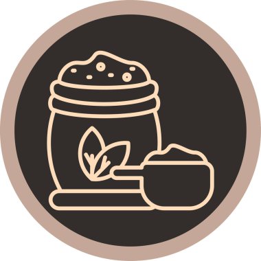 Kahve. Web simgesi basit illüstrasyon