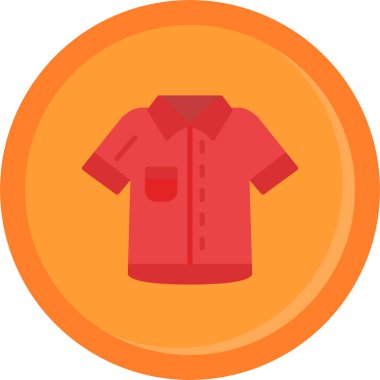 Gömlek. Web simgesi basit illüstrasyon