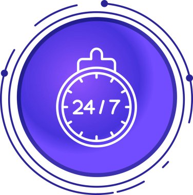 Moda mavisi arkaplan biçiminde vektör takvimi simgesi. 2 tam 4 / 2 4