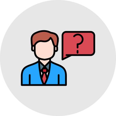 businessman with speech bubble icon vector illustration design
