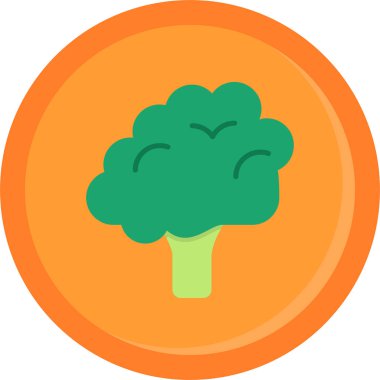 sebze yassı vektör simgesi