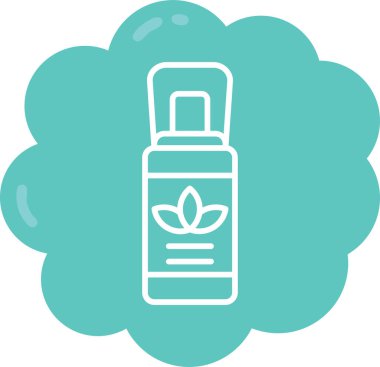 Şişe. Web simgesi basit illüstrasyon