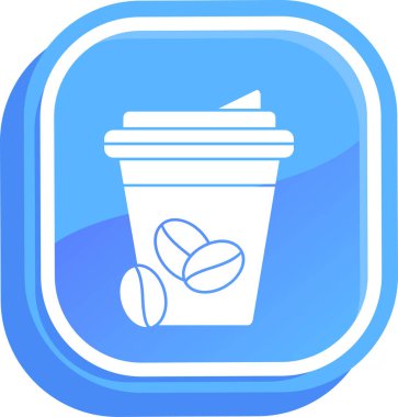 fincan kahve simgesi, vektör illüstrasyon tasarımı