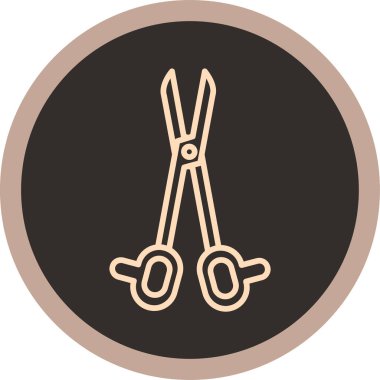 makas simgesinin vektör illüstrasyonu