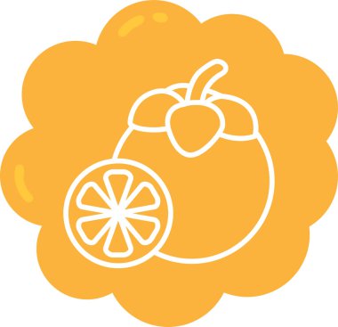 meyve meyve ikonu düz stil