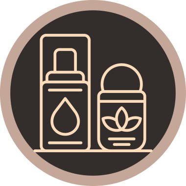 Moda tarzında izole edilmiş güzellik kremi simgesi