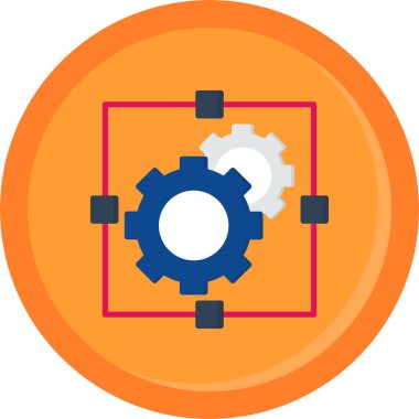 Teçhizat Web simgesi basit illüstrasyon