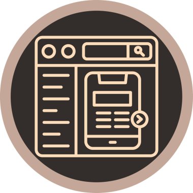 Bir kitap simgesinin vektör illüstrasyonu