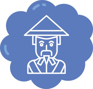 avatar. Web simgesi basit illüstrasyon