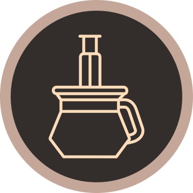 Kahve değirmeni kutsal kişilerin resmi, vektör çizim