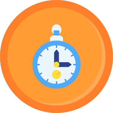 Alarm saat simgesi vektör illüstrasyonu