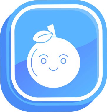 Elma ikonu. elmanın vektör illüstrasyonu