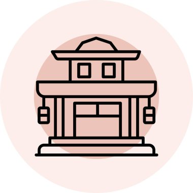 Yapı simgesinin vektör illüstrasyonu