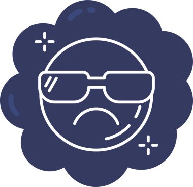 emoji. Web simgesi basit illüstrasyon