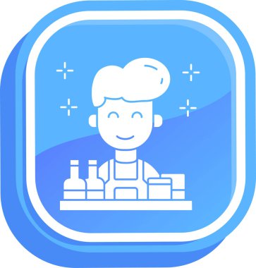 Bira. Web simgesi basit illüstrasyon